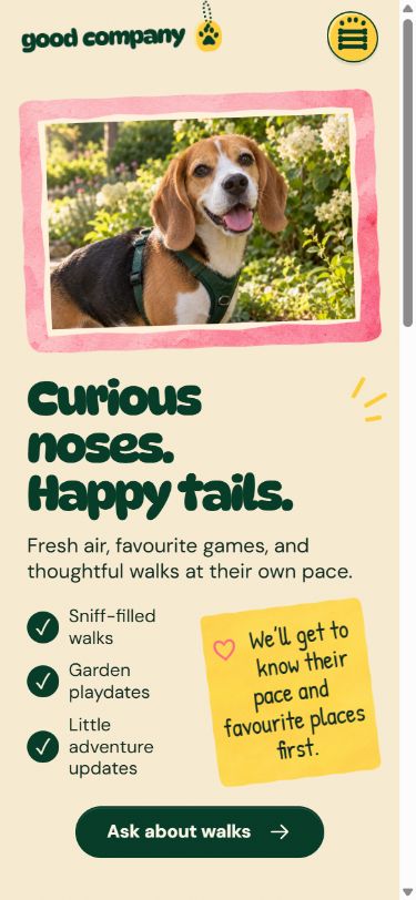 Good Company: walks on mobile